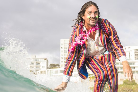 New Zealand surfer Grant finds peace in the water in the documentary Happy Sad Man. 