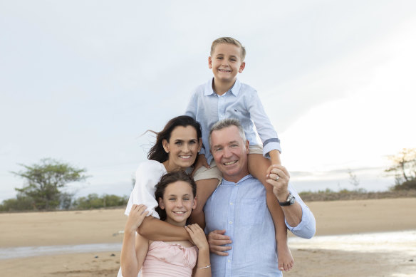 Amanda and Paul Green with son Jed and daughter Emerson.