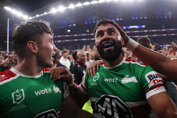 Alex Johnston (right).