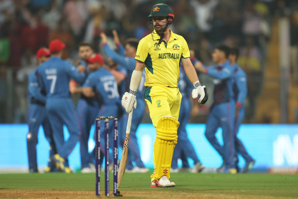 Travis Head after being dismissed against Afghanistan.