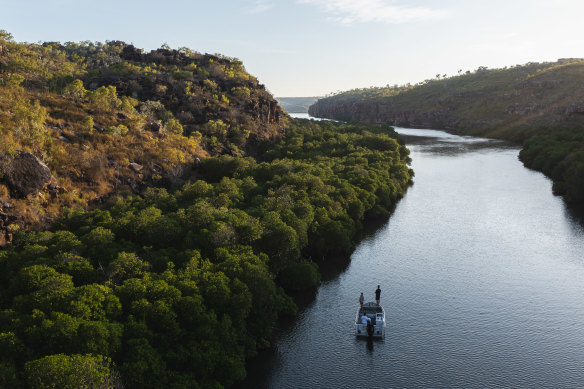 Evening light on King George Creek.