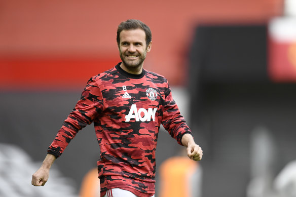Juan Mata during his time with Manchester United.