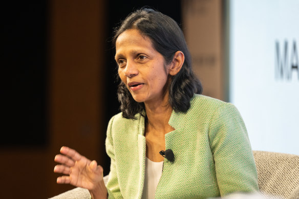 Macquarie CEO Shemara Wikramanayake told a conference in Sydney inflation in Australia was six months behind other developed economies.