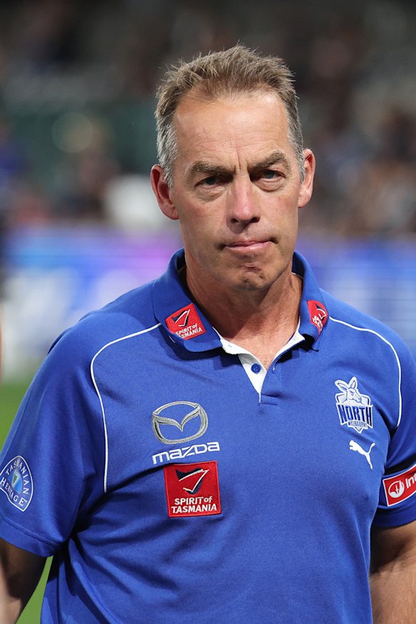 North Melbourne coach Alastair Clarkson.