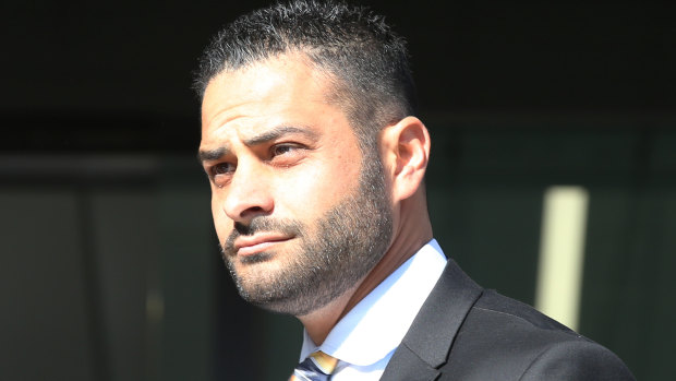 Ali Fahour arrives at the Heidelberg Magistrates court on Thursday.