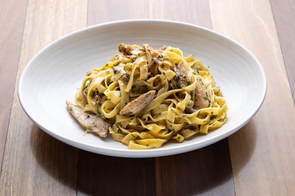 Rabbit tagliatelle.