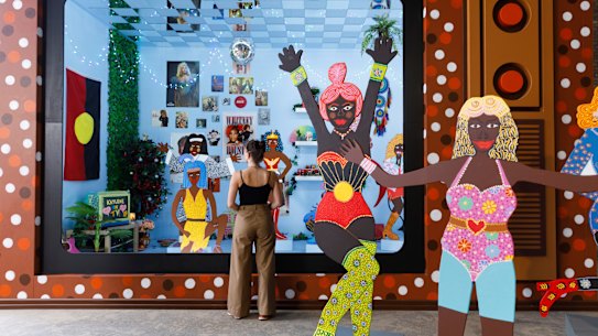 Kaylene Whiskey’s installation at White Bay Power Station.