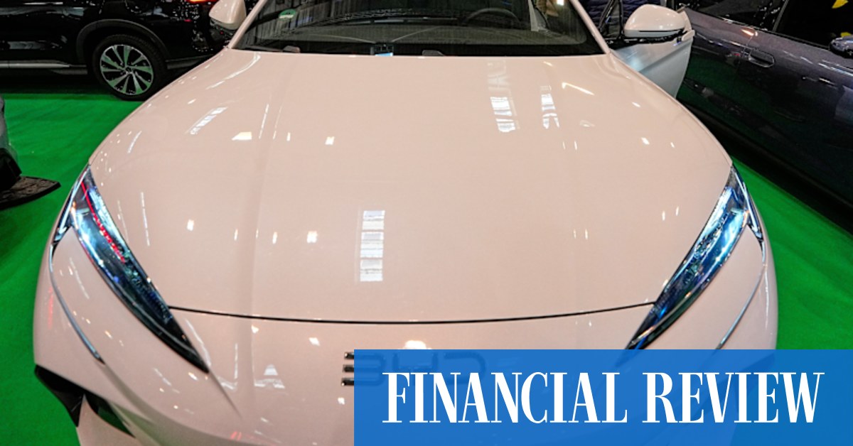 afr.com - Sam Irvine - BYD almost topples Toyota as EV sales soar again