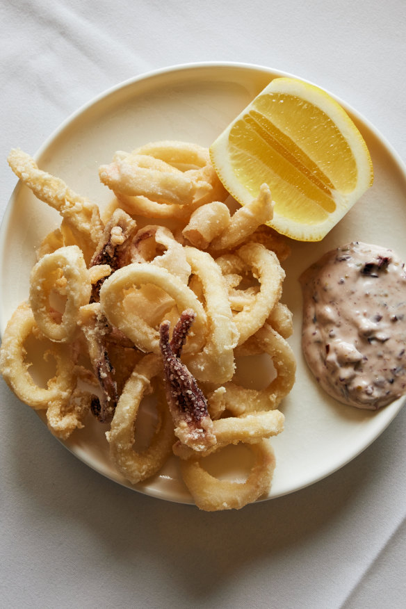 Crispy calamari.