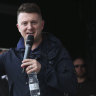 English Defence League founder Tommy Robinson.