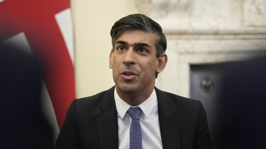 British Prime Minister Rishi Sunak.