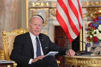 US President Joe Biden, seen here during a summit with Japan Prime Minister Fumio Kishida, has raised alarm with his Taiwan comments on at least five occasions.