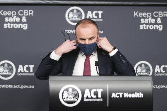 ACT Chief Minister Andrew Barr.