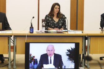 Committee chairwoman Senator Sarah Hanson-Young questioned Mr Thomson queried how the company could claim its papers had editorial independence when they carried the same campaign.