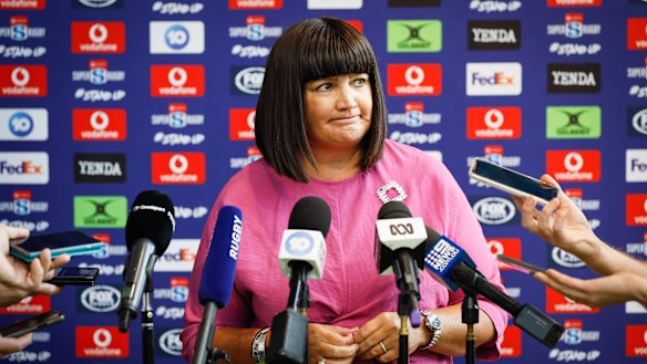 Raelene Castle and Rugby Australia have been talking tough about negotiations with broadcaster Fox Sports.