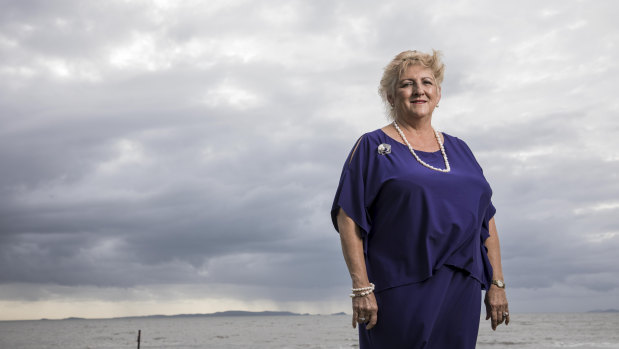 Coalition MP Michelle Landry at the Yeppoon lagoon in her highly marginal seat of Capricornia.