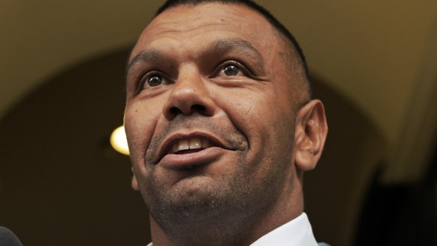 Kurtley Beale after being found not guilty of sexual assault.
