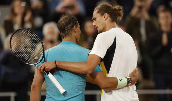 There was mutual respect between Nadal and Alex Zverev.