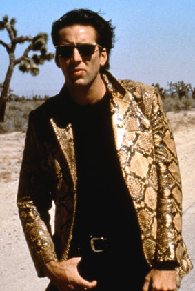 Jeremy loves Nicolas Cage’s look in Wild at Heart. The snakeskin jacket 
is from the actor’s own wardrobe. 