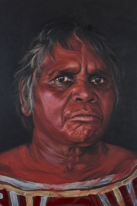 'Tjuparntarri – women's business' by David Darcy has won the People's Choice award in this year's Archibald prize. 