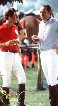 Lord Vestey with friend Prince Charles at Cirencester Polo Club, date unknown.