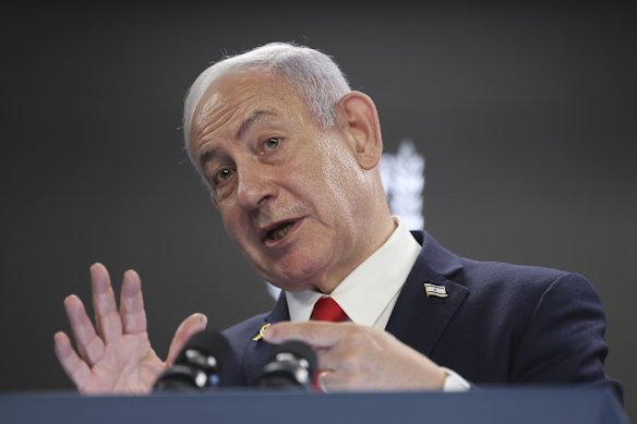 Israeli Prime Minister Benjamin Netanyahu.