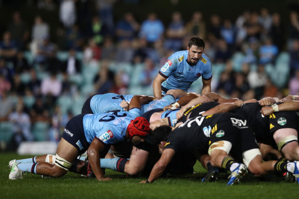 Scrum clock: Australian officials want to speed up the pace of Super Rugby.