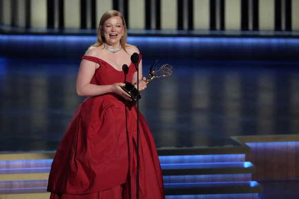 After losing the category in previous years, Australia’s Sarah Snook has won an Emmy for outstanding lead actress in a drama series.
