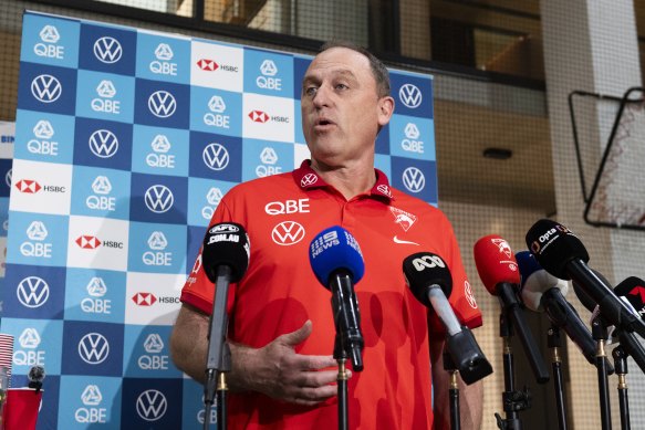 John Longmire is a master of the press conference.