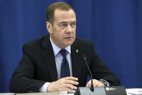 Former Russian president Dmitry Medvedev.