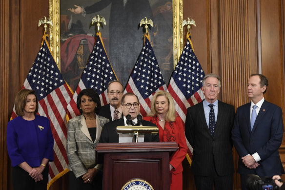 House Democratic leaders announce they will move ahead with two articles of impeachment against President Trump.