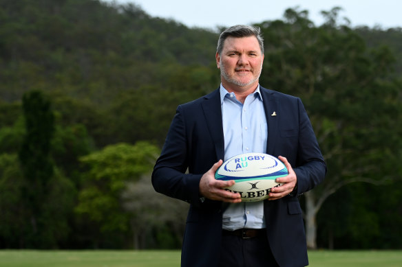 New Rugby Australia chairman Daniel Herbert.