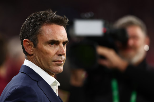 Brad Fittler during NSW’s defeat in game two at Suncorp Stadium earlier this year.