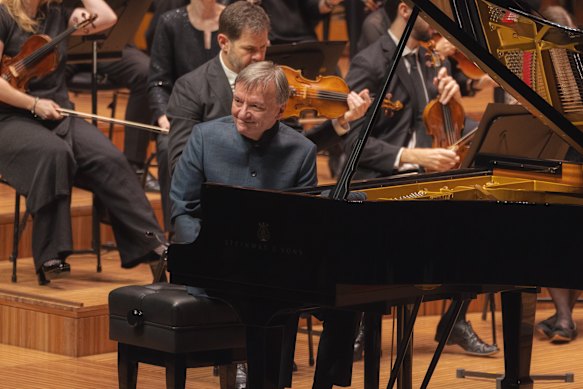 Stephen Hough at the Sydney Opera House during an earlier performance.