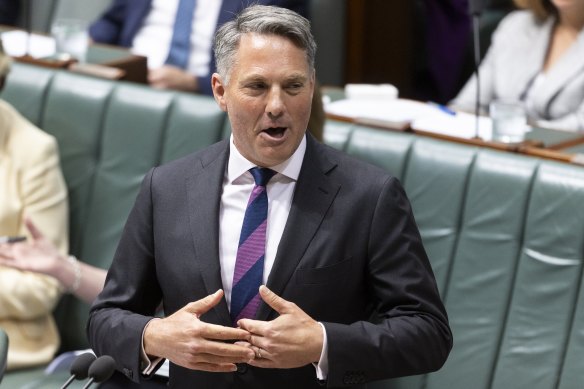 Defence Minister Richard Marles says he does not know the identity of the politician alleged to have spoken to foreign spies.