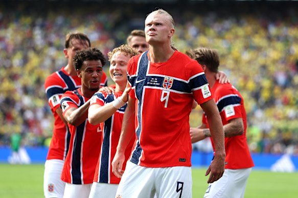 Erling Haaland delivered for Norway in their win over Brazil.