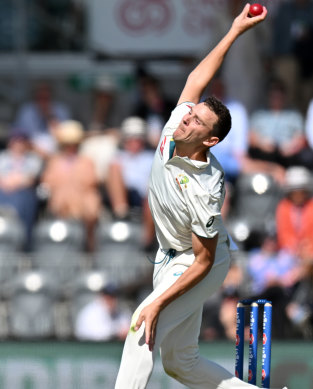 Josh Hazlewood starred for Australia on the opening day of the first Test.