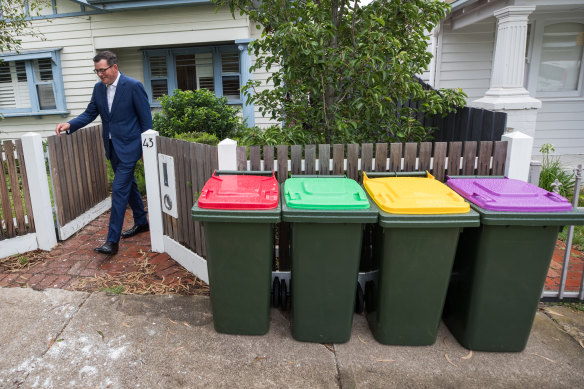 No purple bin for you: Residents expected to take glass rubbish to drop-off points for recycling - The Age