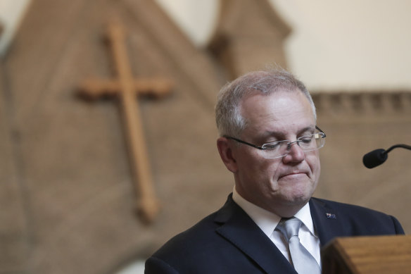 Scott Morrison has secured the support of the Coalition party room for the Religious Discrimination Bill.