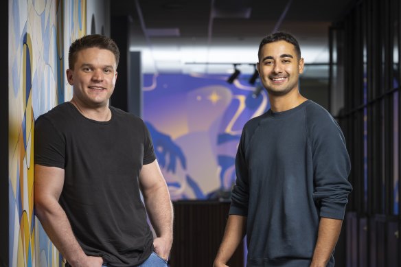 Edward Craven (left) and Bijan Tehrani  founded the livestreaming service Kick after making their fortunes with a cryptocurrency casino. 