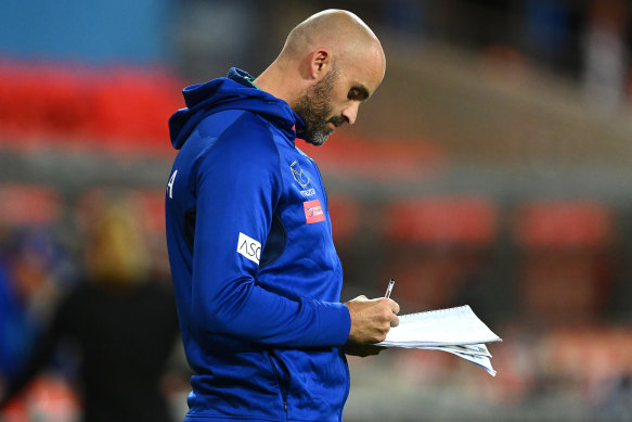 North Melbourne coach Rhyce Shaw.