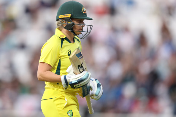 Australian captain Alyssa Healy fell for 37 but knows her side need to win only one of the four remaining limited-overs matches to retain the Ashes.