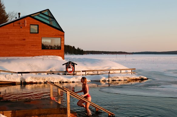 Muonio Arctic Sauna World, Finland.