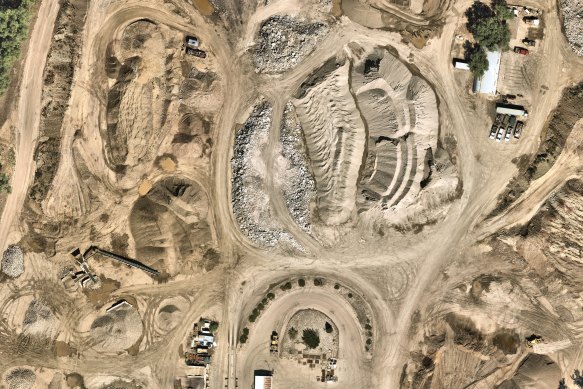 The Fimiston Super Pit open-cut gold mine in Western Australia.
