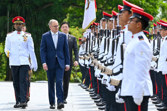 Prime Minister Anthony Albanese arrives in Singapore today.