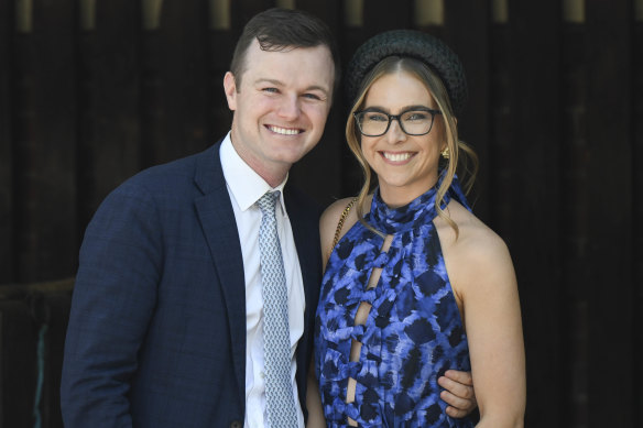 Trainer Ben Hayes and wife Grace Ramage.