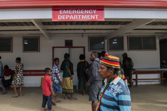 The Mount Hagen provincial hospital's emergency ward. The PNG government is worried about COVID-19 spreading from Port Moresby to the provinces. 