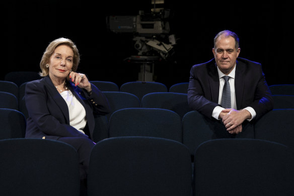 ABC chair Ita Buttrose with managing director David Anderson.