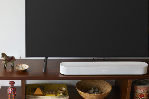 The Sonos Beam is small but smart, with much bigger bass than its frame would suggest.