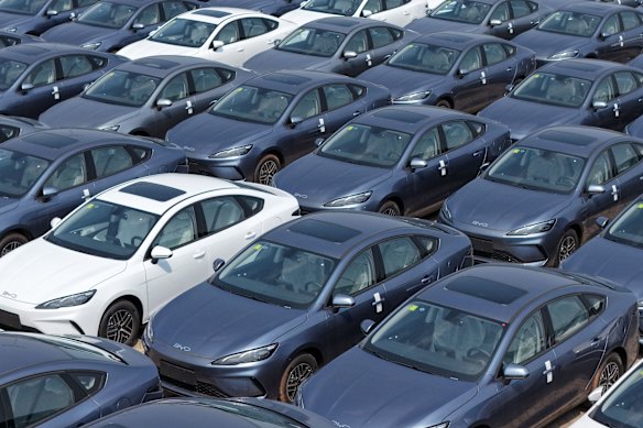 Chinese EV maker BYD’s electrical vehicles attract 100 per cent tariffs upon entry to the US.